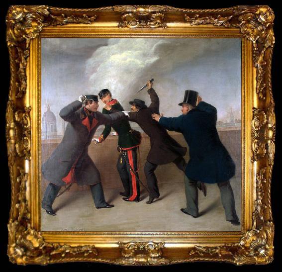framed  unknow artist Attentat auf Kaiser Franz Joseph, ta009-2